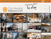 Tablet Screenshot of cityhousingmaastricht.nl